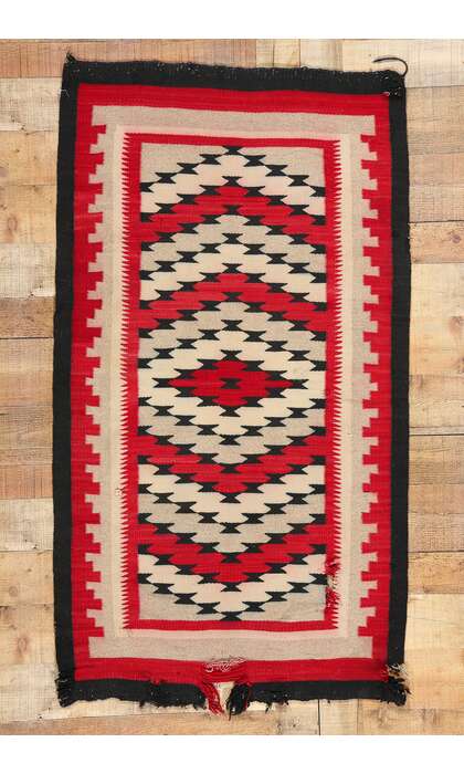 3 x 5 Antique Ganado Navajo Rug 78747