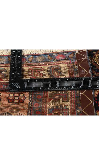 4 x 11 Antique Persian Bijar Rug Runner 78754