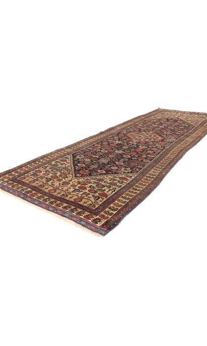 4 x 11 Antique Persian Bijar Rug Runner 78754