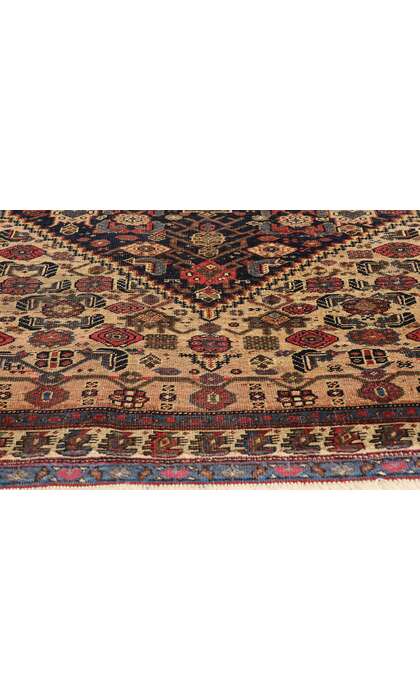 4 x 11 Antique Persian Bijar Rug Runner 78754