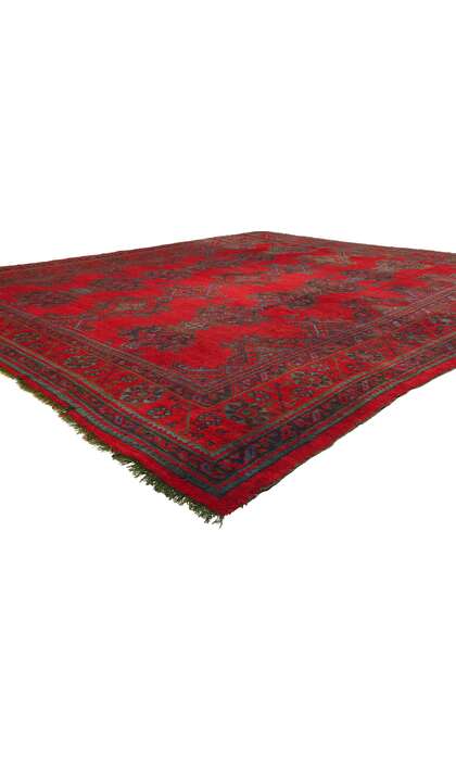 12 x 14 Antique Red Turkish Oushak Rug 78743