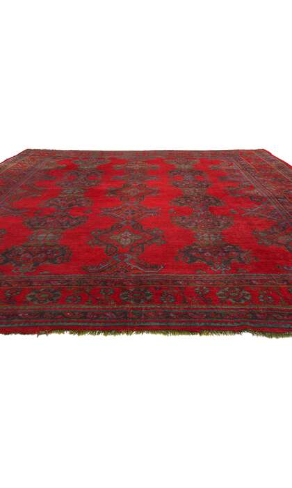 12 x 14 Antique Red Turkish Oushak Rug 78743