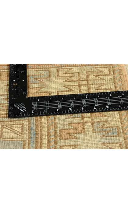 3 x 5 Vintage Blue Turkish Oushak Rug 53926