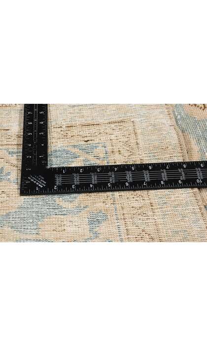 3 x 10 Vintage Blue Persian Malayer Rug Runner 53922