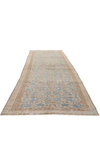 3 x 10 Vintage Blue Persian Malayer Rug Runner 53922