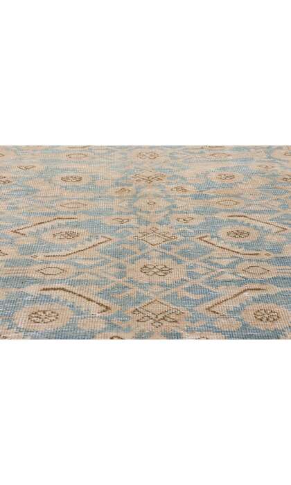3 x 10 Vintage Blue Persian Malayer Rug Runner 53922