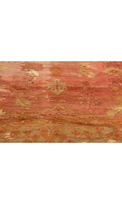 12 x 17 Distressed Antique-Worn Turkish Oushak Rug