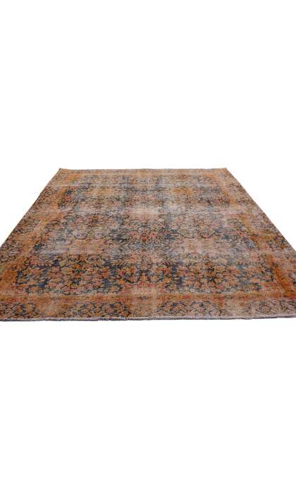 7 x 10 Vintage Persian Kerman Rug 80304