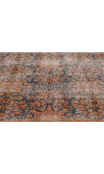 7 x 10 Vintage Persian Kerman Rug 80304