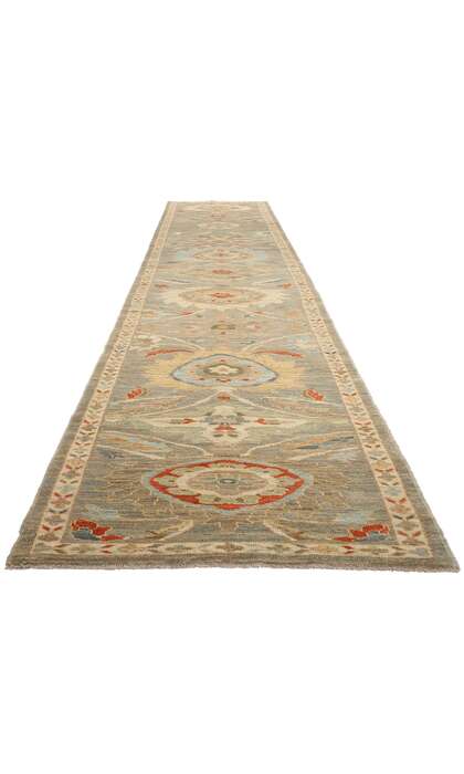 3 x 19 Long Modern Persian Sultanabad Rug Runner 61289