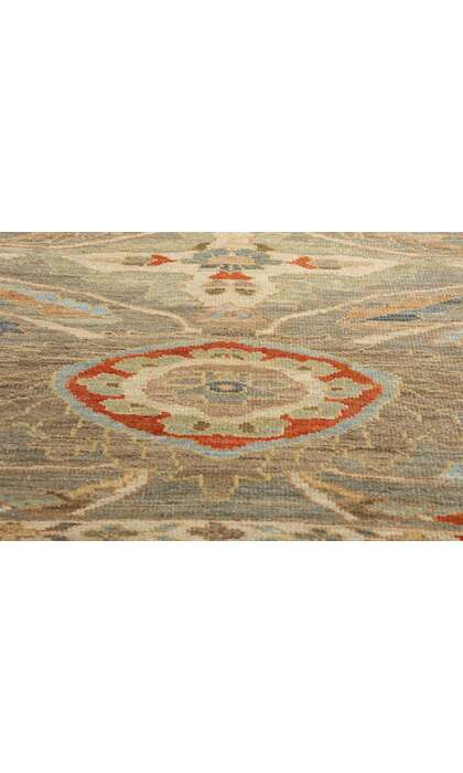 3 x 19 Long Modern Persian Sultanabad Rug Runner 61289