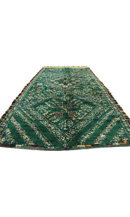 7 x 14 Vintage Green Beni MGuild Moroccan Rug 21322