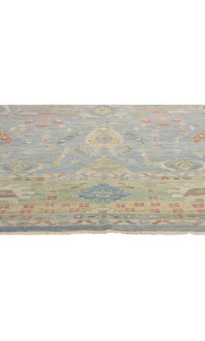 13 x 17 Modern Light Blue Persian Sultanabad Rug 61292