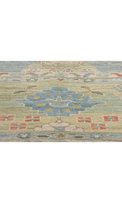 13 x 17 Modern Light Blue Persian Sultanabad Rug 61292