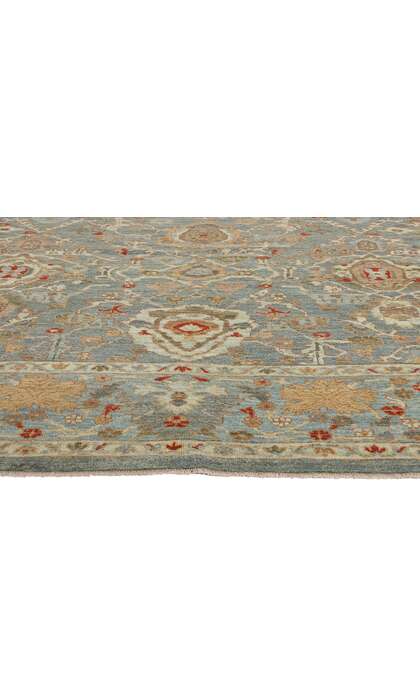 10 x 14 Modern Blue Persian Sultanabad Rug 61299