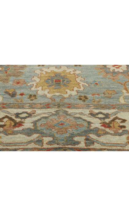 11 x 14 Modern Blue Persian Sultanabad Rug 61285
