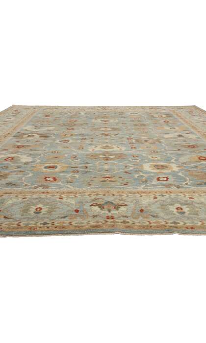 13 x 16 Modern Blue Persian Sultanabad Rug 61279