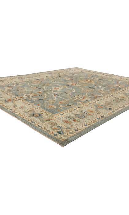 8 x 10 Modern Blue Persian Sultanabad Rug 61288