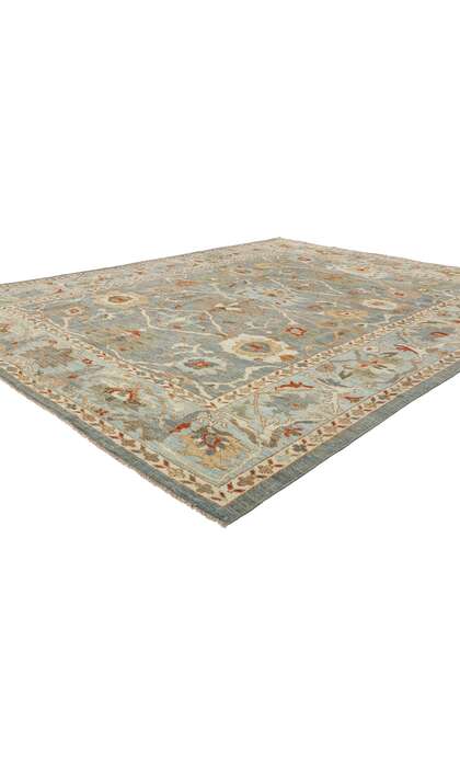 8 x 11 Modern Blue Persian Sultanabad Rug 61287
