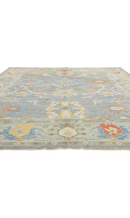 10 x 12 Modern Light Blue Persian Sultanabad Rug 61291