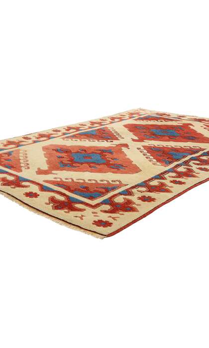 4 x 6 Vintage Turkish Oushak Rug 53933