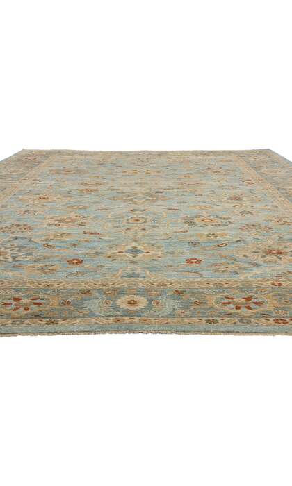 12 x 16 Modern Sky Blue Persian Sultanabad Rug 61294