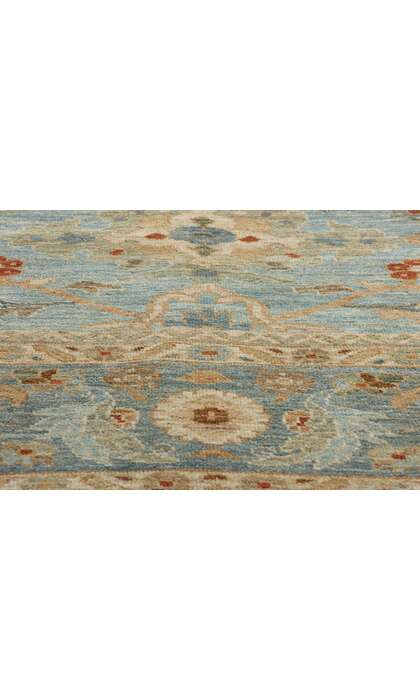 12 x 16 Modern Sky Blue Persian Sultanabad Rug 61294