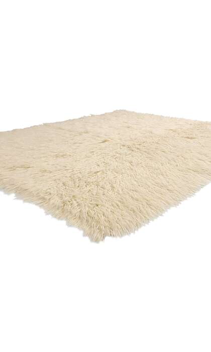 6 x 7 Vintage Greek Natural Flokati Rug 53946