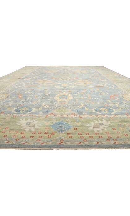 16 x 23 Oversized Modern Light Blue Persian Sultanabad Rug 61281