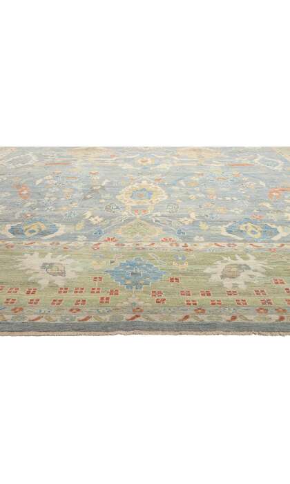 16 x 23 Oversized Modern Light Blue Persian Sultanabad Rug 61281