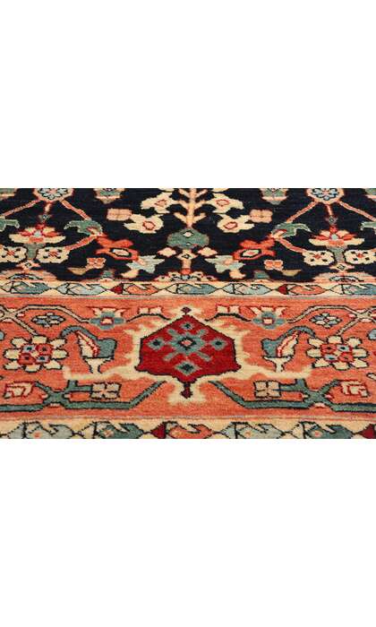 13 x 18 Oversized Modern Black Persian Sultanabad Mahal Rug 61293