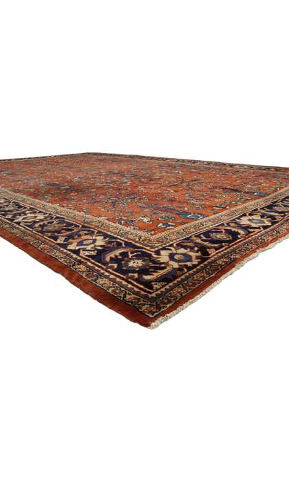 11 x 18 Antique Red Persian Mahal Rug 73360