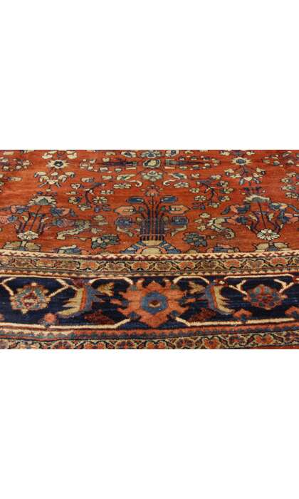 11 x 18 Antique Red Persian Mahal Rug 73360