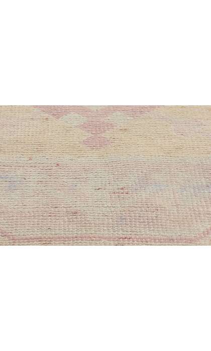 3 x 4 Vintage Pastel Turkish Oushak Rug 53932