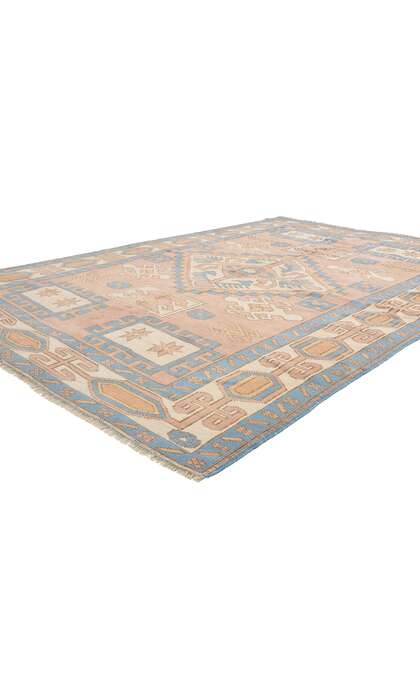 5 x 7 Vintage Pink Turkish Oushak Rug 53925