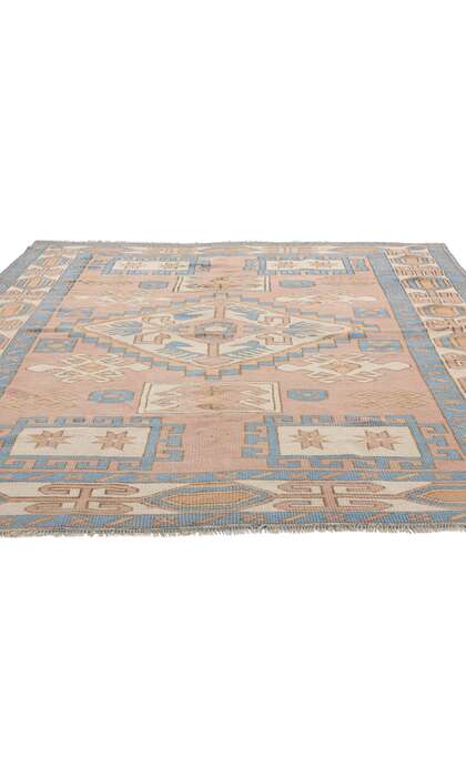 5 x 7 Vintage Pink Turkish Oushak Rug 53925