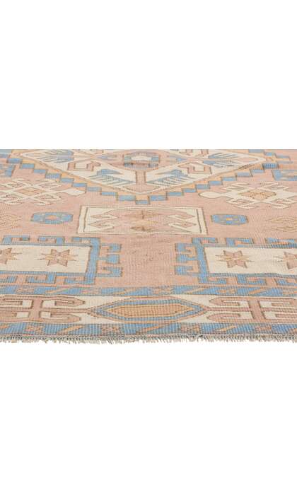 5 x 7 Vintage Pink Turkish Oushak Rug 53925