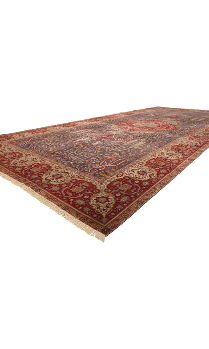 10 x 21 Antique Persian Isfahan Rug 72779