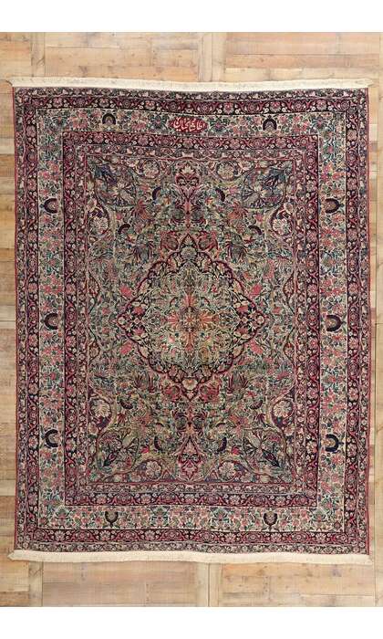 10 x 11 Signed Antique Persian Kermanshah Rug 78759