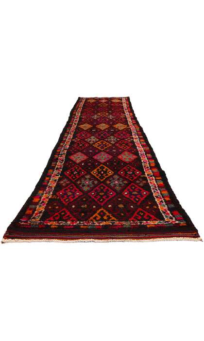 3 x 13 Vintage Kurdish Tribal Rug Runner 53891
