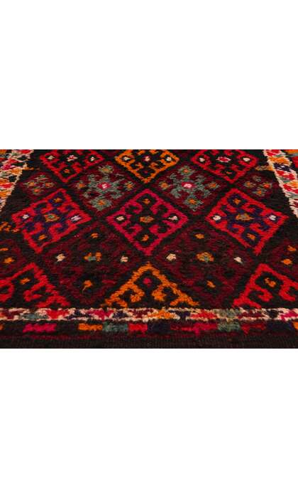 3 x 13 Vintage Kurdish Tribal Rug Runner 53891