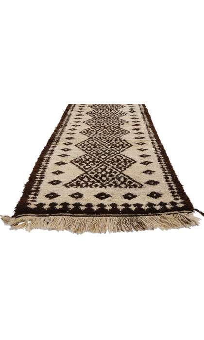 3 x 14 Neutral Vintage Kurdish Rug 53895