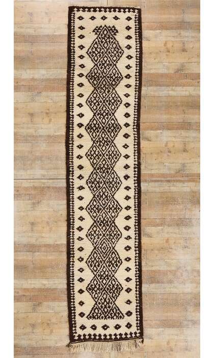 3 x 14 Neutral Vintage Kurdish Rug 53895