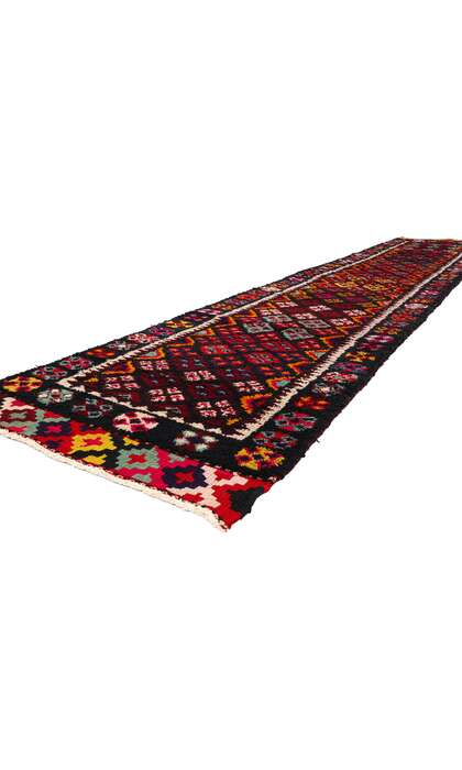 3 x 16 Vintage Kurdish Tribal Rug Runner 53890