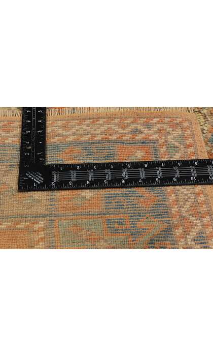 4 x 6 Vintage Orange Turkish Oushak Rug 53899