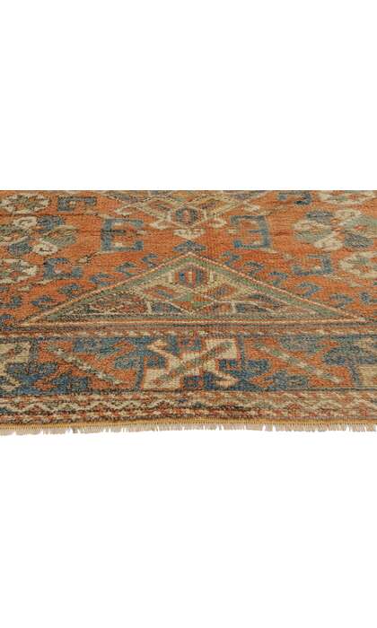 4 x 6 Vintage Orange Turkish Oushak Rug 53899