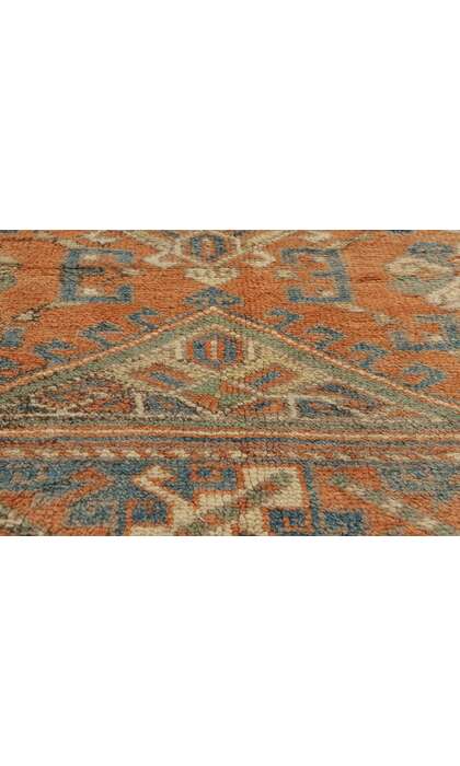 4 x 6 Vintage Orange Turkish Oushak Rug 53899