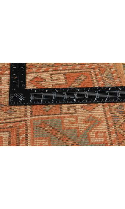 4 x 6 Vintage Orange Turkish Oushak Rug 53901