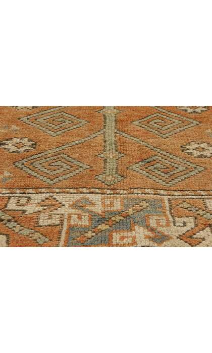 4 x 6 Vintage Orange Turkish Oushak Rug 53901