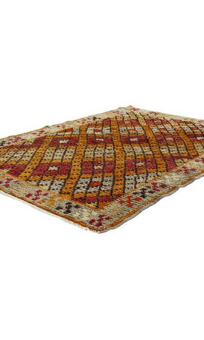3 x 5 Vintage Turkish Oushak Rug 53924